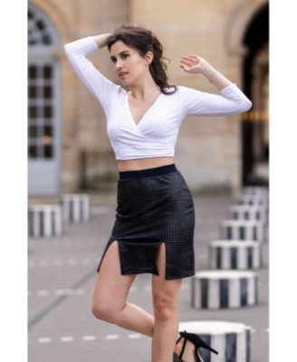 Jupe courte noir Stella 